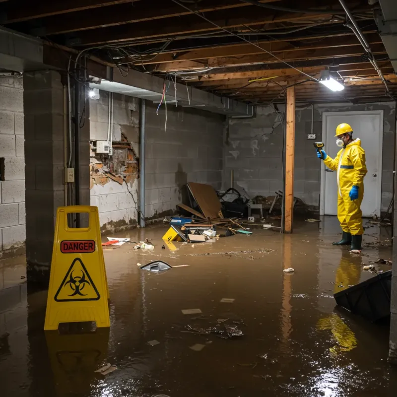 Flooded Basement Electrical Hazard in Hyde Park, VT Property